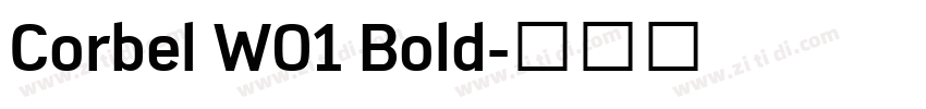 Corbel W01 Bold字体转换